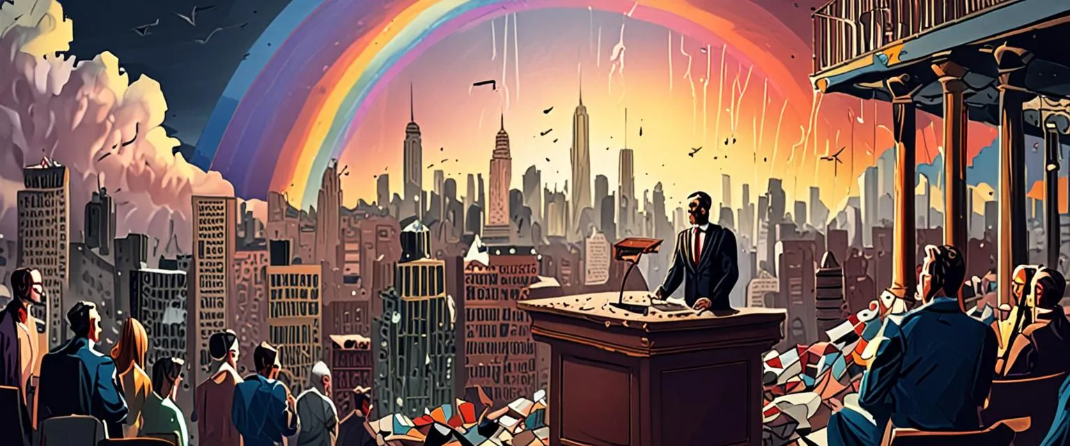 La portada del día: una escena pintada a partir de las piezas de hoy