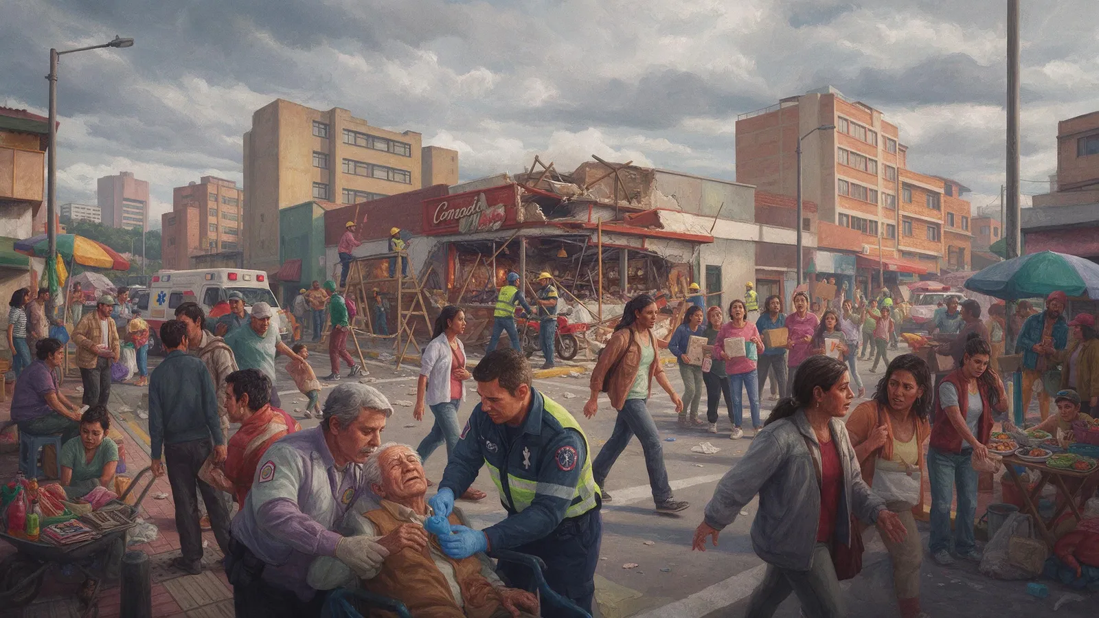 La portada del día: una escena pintada a partir de las piezas de hoy