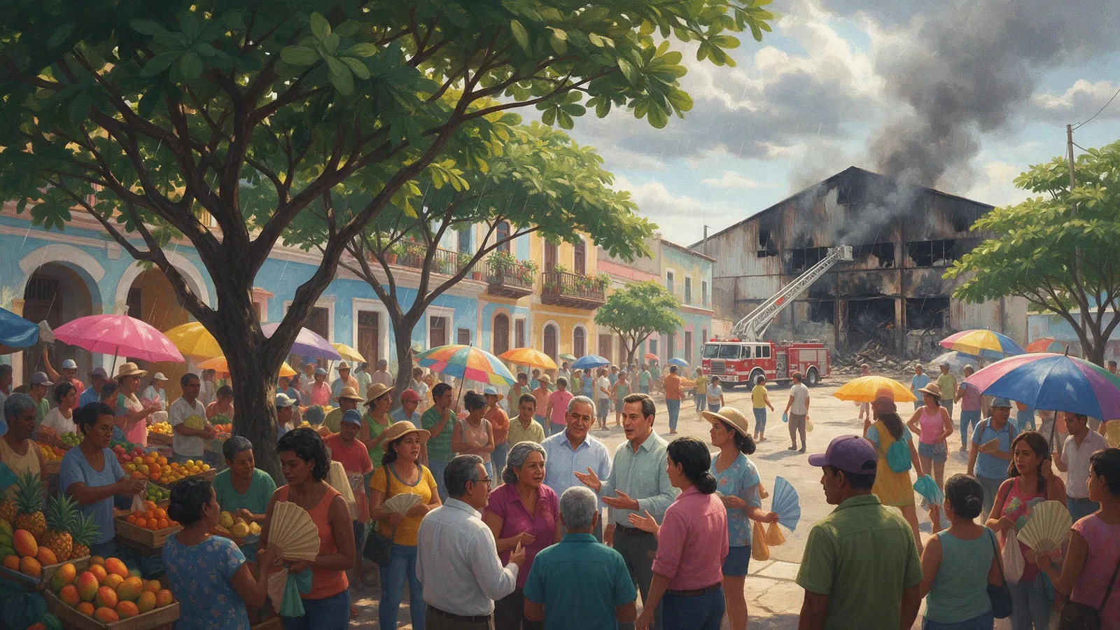 La portada del día: una escena pintada a partir de las piezas de hoy