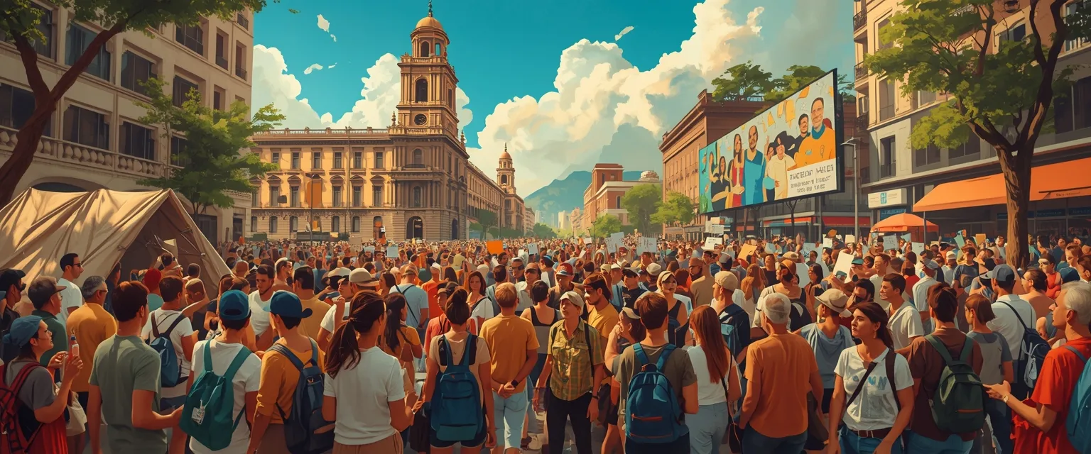 La portada del día: una escena pintada a partir de las piezas de hoy