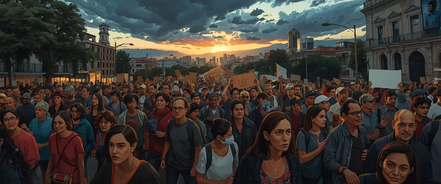 La portada del día: una escena pintada a partir de las piezas de hoy