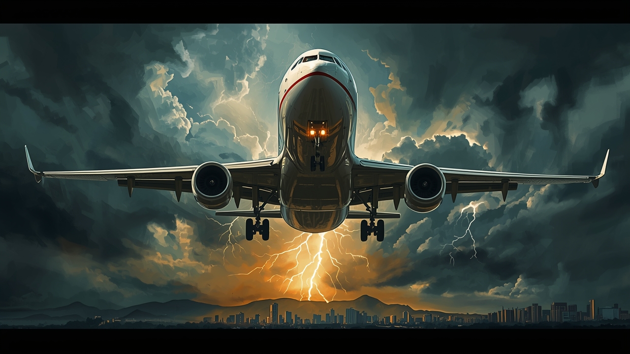 Avión regresa a Bogotá después de un impacto de rayo