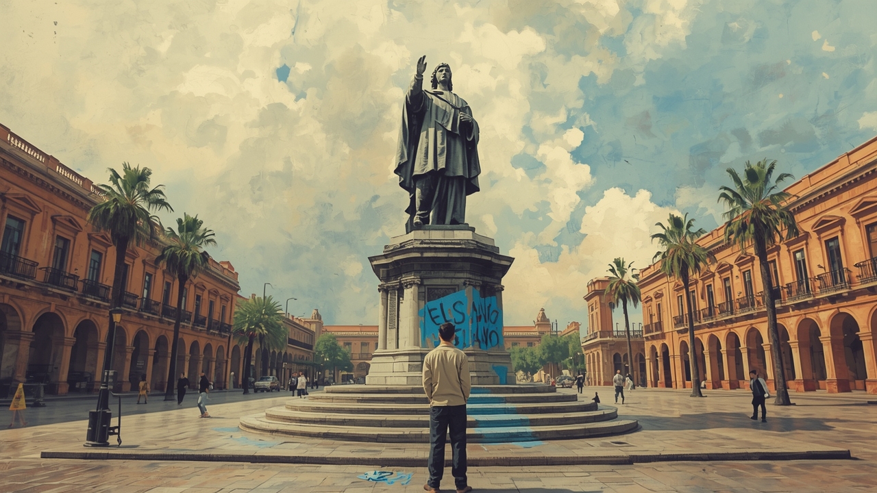 El vandalismo afecta un monumento de Cartagena