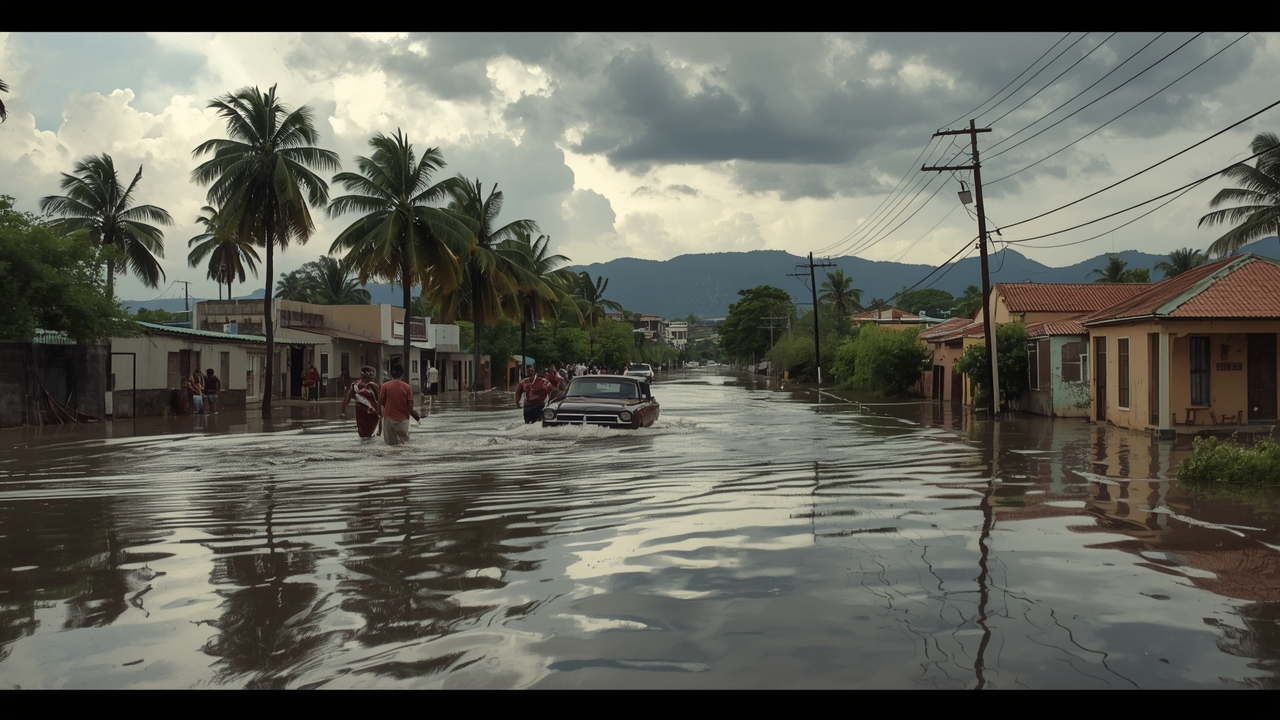 Inundaciones afectan el sur de Jalisco mientras el huracán Simon trae fuertes lluvias.
