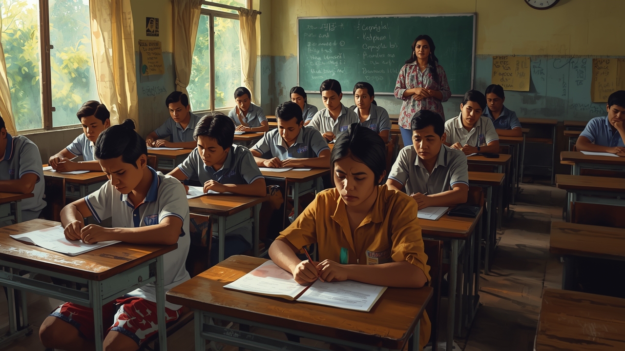 Los estudiantes colombianos luchan con bajas calificaciones en las pruebas.