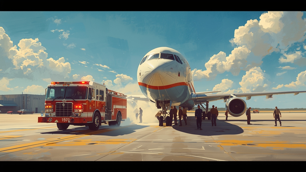 Respuesta de emergencia en el aeropuerto de Palmira tras detectarse humo en un avión en aterrizaje.